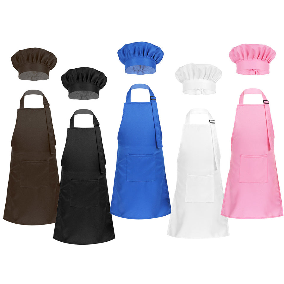 Children Painting Clothes Apron Of Kindergarten