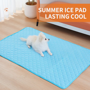 Dog Pillow Pet Summer Cooling Mat And Sleeping Pad Waterproof Pet Cooling Mat For Cat Dog Keep Cooling Supplies Self Cooling Mat