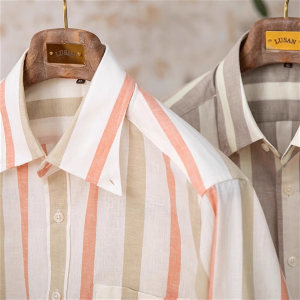 Men's Breathable All-match Concealed Buttoned Pointed Collar Shirt
