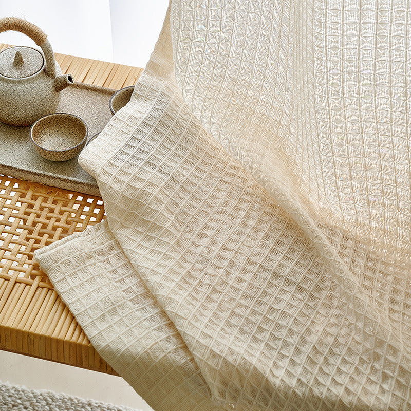 Tawny Gauze Curtain Living Room Bedroom Balcony Through Light