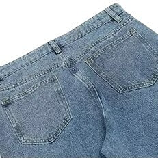 American Street Hip Hop Style Multi-pocket Workwear Jeans