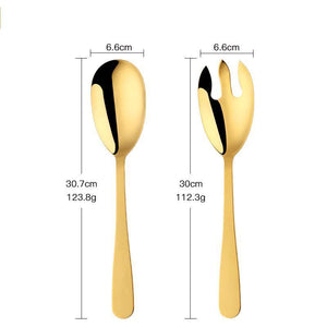 Stainless Steel Spoon Salad Fork