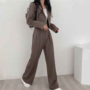 Suit Western Style Youthful-looking Small New Two-piece Suit Suit Suit High Waist