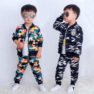 Spring And Autumn Children's Velvet Sport Children Toddler Baby Clothes Two-piece Suit