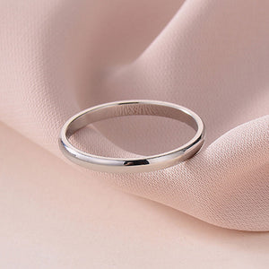 Simple Stylish Glossy Ring Simple Bracelet