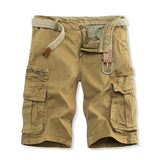 Overalls Men's Foreign Trade Wholesale New Casual Pants Men's Solid Color Multi-pocket Plus Size Fifth Pants