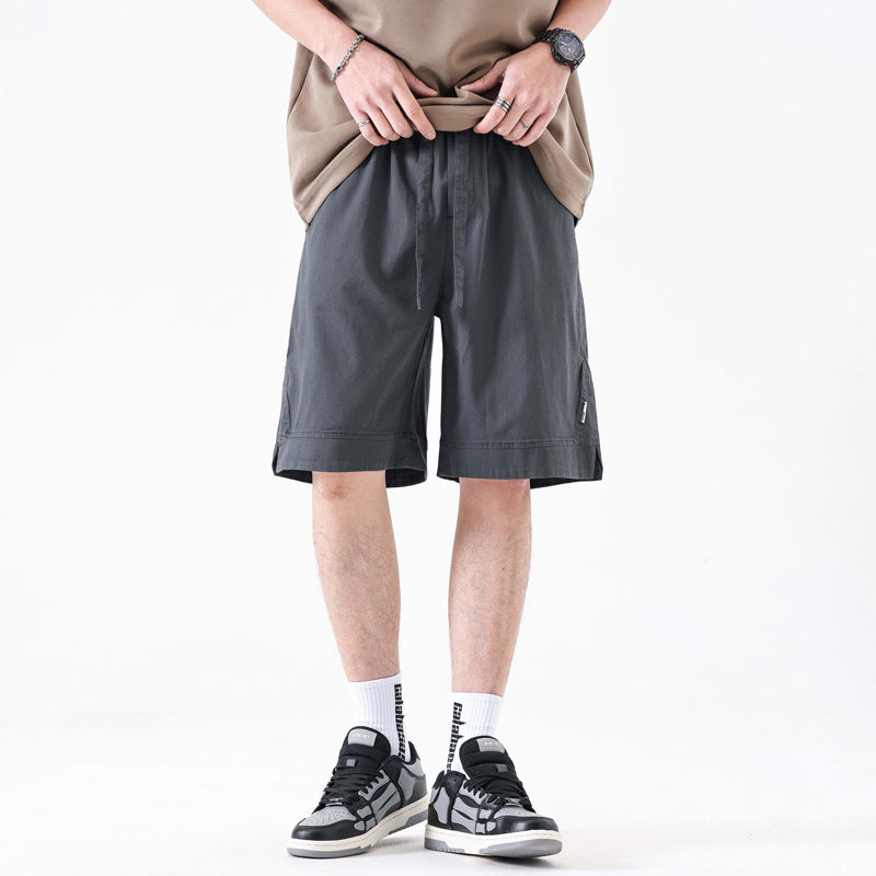 Drawstring Beach Men's Loose Straight Sports Bermuda Shorts