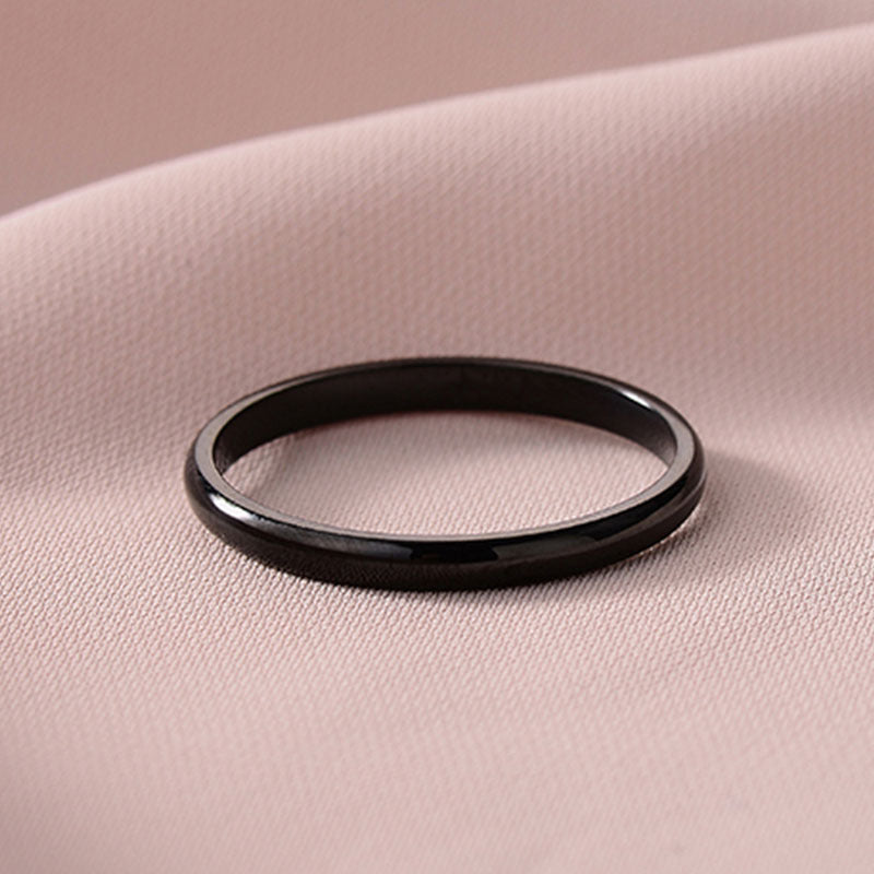 Simple Stylish Glossy Ring Simple Bracelet