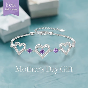 Elegant Heart-Shaped Zircon Bracelet - Sparkling Charm For Everyday Wear