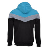 Stitching Sports Drawstring Long-sleeved Casual Men's Hoodie