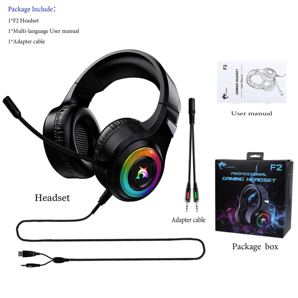 Headset Computer Gaming Headset With Microphone