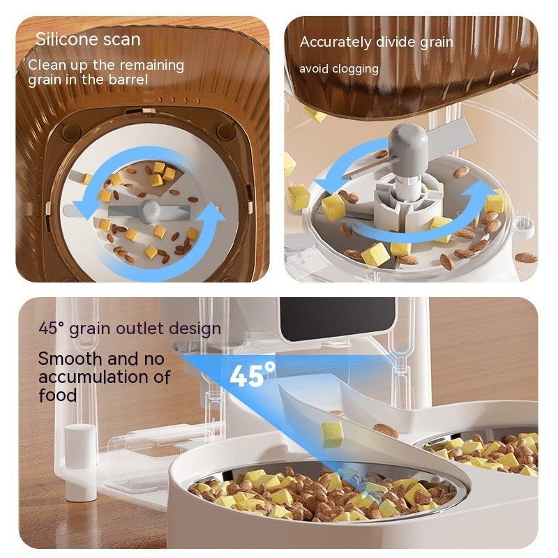 Automatic Pet Feeder Cat Intelligent Remote Control Cat Food Dog Food Timing Quantitative Video Monitoring Pet Feeding Machine