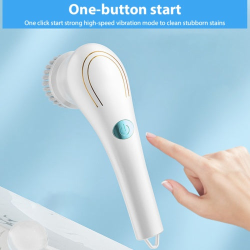 Rechargeable Electric Cordless Cleaning Brush Spin Scrubber Turbo Scrub Cleaner