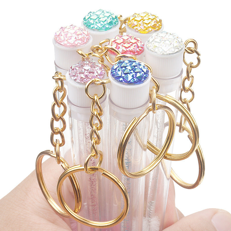 Grafting Mascara Brush Gold Buckle Tube Crystal Rod With Drill