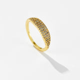 Micro Inlaid Zircon Stylish Simple And Versatile Niche Ring