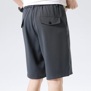 Shorts Men's Comfortable Soft Solid Color Small Suit Pants