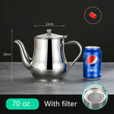 Household Stainless Steel Oil Filter Pot