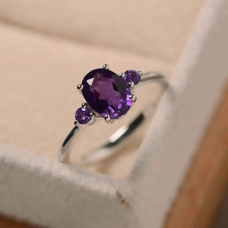 European And American Water Purple Ring