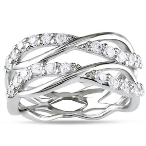 Multi-line Interwoven 8-shaped Ring For Women