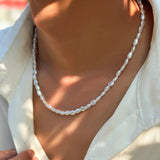 Men's Baroque Pearl Fashion Simple Ins Style Necklace