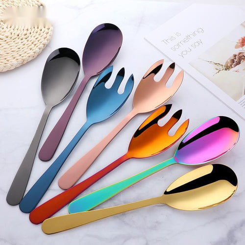 Stainless Steel Spoon Salad Fork